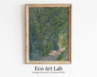Path in the Woods Vincent van Gogh Famous Printable Art. Instant Download van Gogh Print. Vintage Forest Painting. Fine Art Print