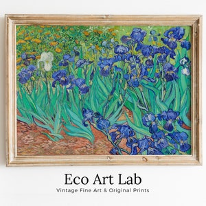 Irises by Vincent van Gogh Printable Famous Art Prints. Instant Download van Gogh Print Vintage Wall Decor. Fine Art Floral Digital Print