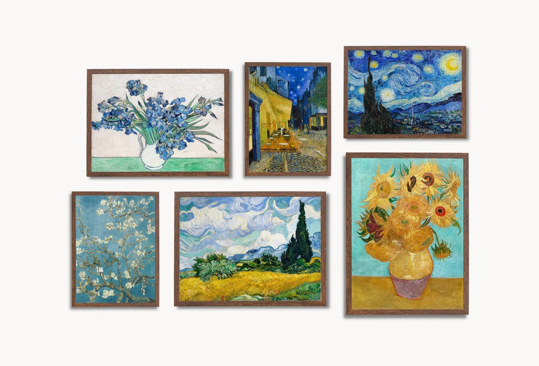 Vincent Van Gogh Wall Print SET. Gallery Wall Set Van Gogh Prints Set