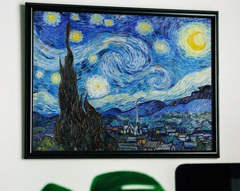 フィンセント・ファン・ゴッホの星降る夜 印刷できる有名なアート