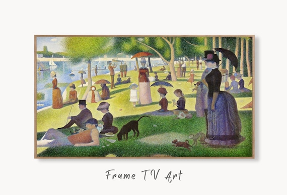 Samsung Frame TV Art 4K Georges Seurat Sunday Park Landscape Samsung Frame TV Art 4K Georges Seurat Sunday Park Landscape