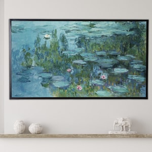 Samsung Frame TV Art 4K Famous Water Lilies Claude Monet Painting. Instant Download Botanical Wall Art for the Frame TV. Vintage Wall Art image 5