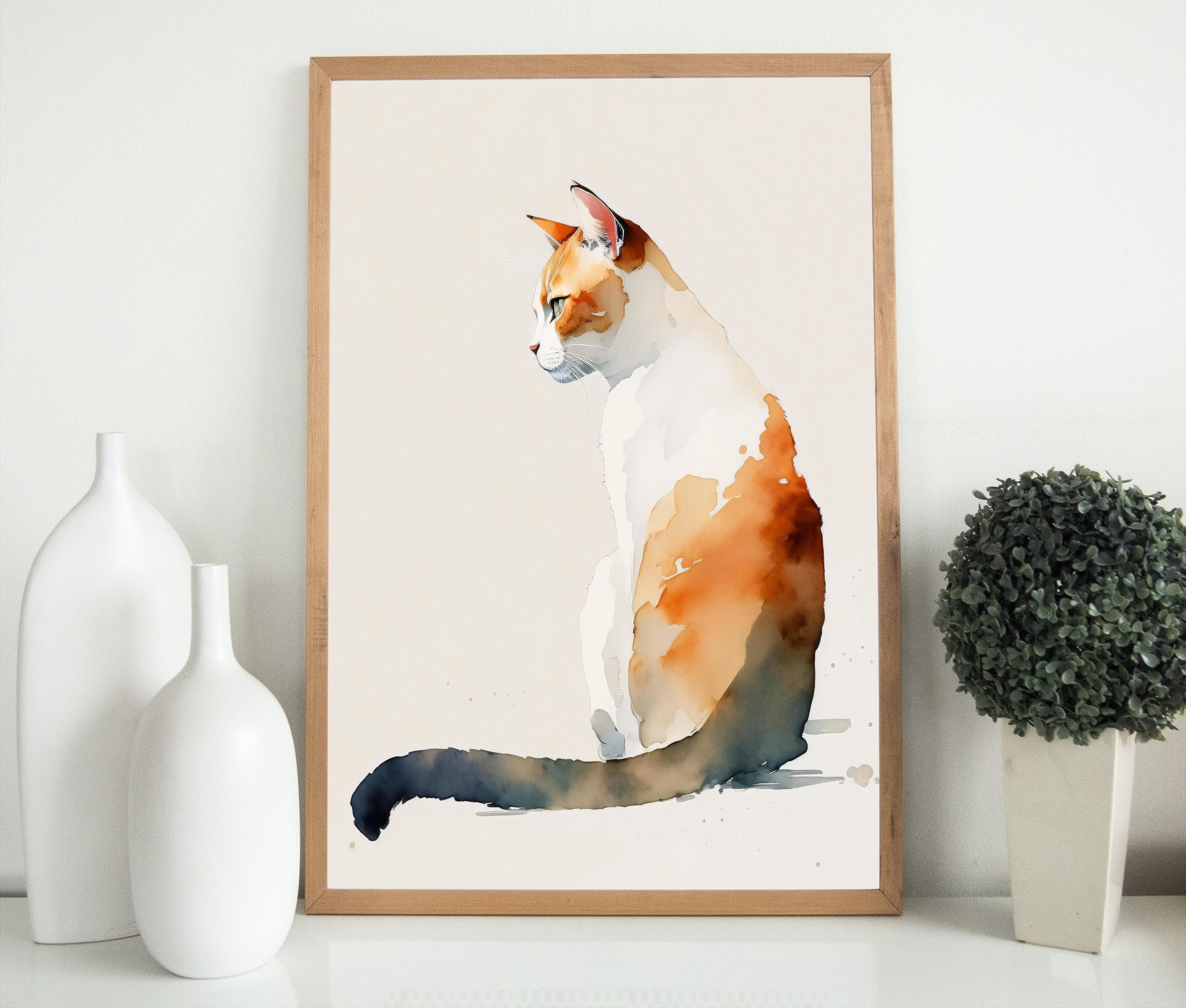 猫の絵 255 水彩画 原画 茶トラ｜Yahoo!フリマ（旧PayPayフリマ）