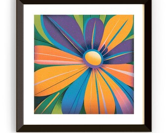 Abstract Wall Art For Colorful Home Decor | Watercolor Printable Modern Art | Artistic Digital Flower Painting Decor