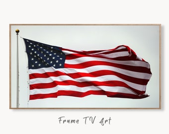 Samsung Frame TV Art 4K Independence Day 4th of July Decor. Patriotic USA American Flag. Instant Digital Download. Art for TV