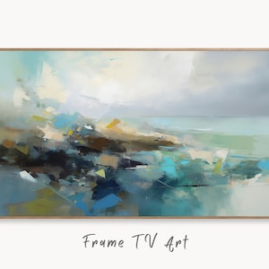 Samsung Frame TV Art 4K Minimalist Abstract Painting. Muted Wall Decor. Instant Download. Neutral Art for the Frame TV. Abstract Art for TV