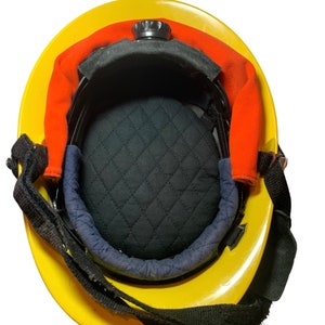 Fire Helmet Lid-Fits Phenix Technology, Cairns, MorningPride Ben 2, Lion and Bullard helmets. Style &quot;Quilted Black&quot;