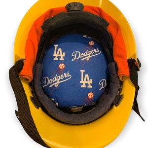 Fire Helmet Lid-Fits Phenix Technology, Cairns, MorningPride Ben 2, Lion and Bullard helmets. Style &quot;Dodgers&quot;