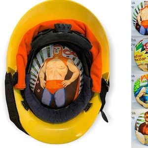 Fire Helmet Lid-Fits Phenix Technology, Cairns, MorningPride Ben 2, Lion and Bullard helmets.Style &quot;Lucha Libre&quot;