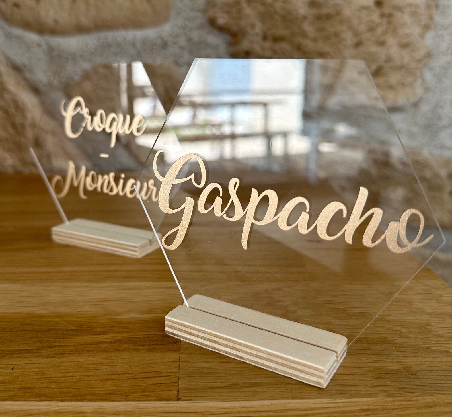Personalized Plexiglass Hexagonal Sign - Etsy