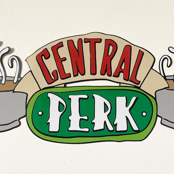 Adesivo murale con logo Central Perk della serie TV Friends