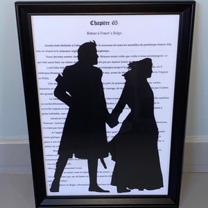 Outlander "Jamie and Claire" decorative frame