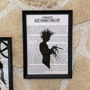 Edward Scissorhands framed/poster