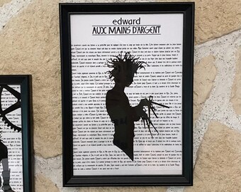 Edward Scissorhands framed/poster