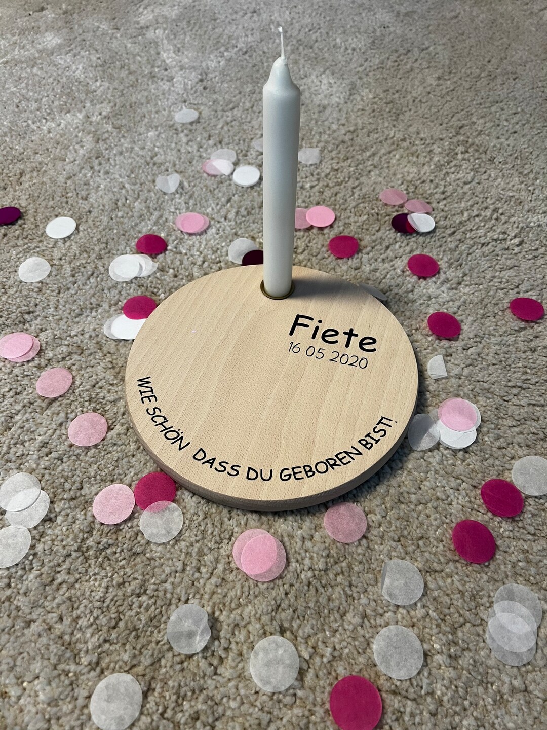 Birthday Board / Personalized Birthday Board Including Candle Etsy