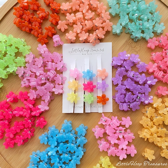 Flowers Mini Hair Claw Mini Hair Claw Mini Hair Clips - Etsy UK