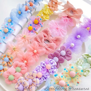 Fascia per capelli con fiocco per bambine, 10 elastici per capelli per bambini, fiocchi per capelli per bambini, fascia per capelli per bambini, accessori per capelli per bambini, fiocchi per capelli, regali per neonati
