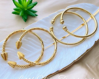 Women 24K Gold plated Bangle | adjustable Women bracelet | Gold women Bangle | Bangle | Gold Dubai bangle | Gold cuff bangles | gift for her