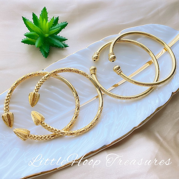 【美品】human made bangle gold Zircon Studded Deluxe Bangle Bracelet – Saeed Jewelry