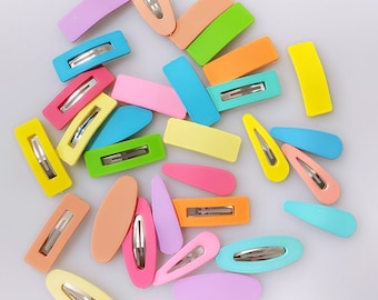Colorful snap hair clips | No slip hair clip | Acrylic hair clip | Snap clip | Hair snap clips | Hair clips | Matte snap hair clips