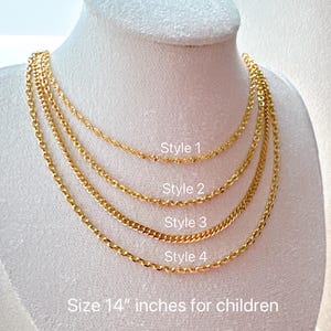 22K Gold Filled Children's Necklace: 14