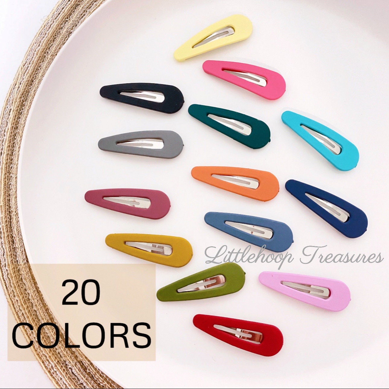 CraftSan Mini Snap 23mm Wig Clips 6-Teeth Comb Clips Grips for Hair Extensions, Hairpieces, Weaves Wefts Wigs Choice of 3 Colours