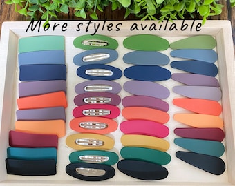 Matte snaps Hair clip | No slip hair clips | matte snap clips | Hair clip | Hair barrette | Acrylic Snap hair clips | Hair accessories