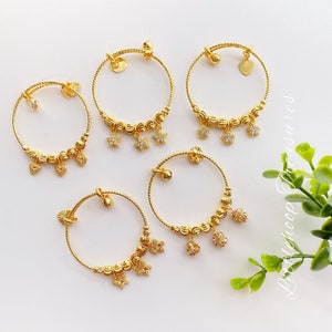 Baby bangles gold bangles, gold baby bangles, newborn bangles, baby bangles, girl bracelets, baby bracelet, girl bangles, gift for baby