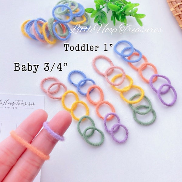 Soft Baby hair ties | Toddler elastic hair ties | Girl Hair accessories | Gentle girl hair band | kids ponytail holder | Gift for baby girl