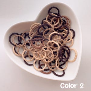 Gentle Baby Hair Ties | Soft Elastic Ponytail Holders, Set of 12 Color 2 Size 3/4”