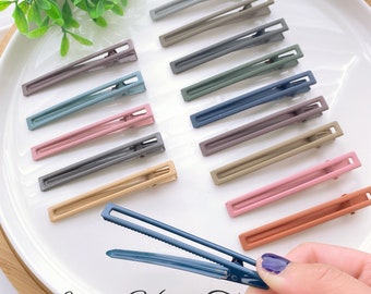 Matte Metal Alligator Hair Clip | Snap Closure, 3.1 Inch