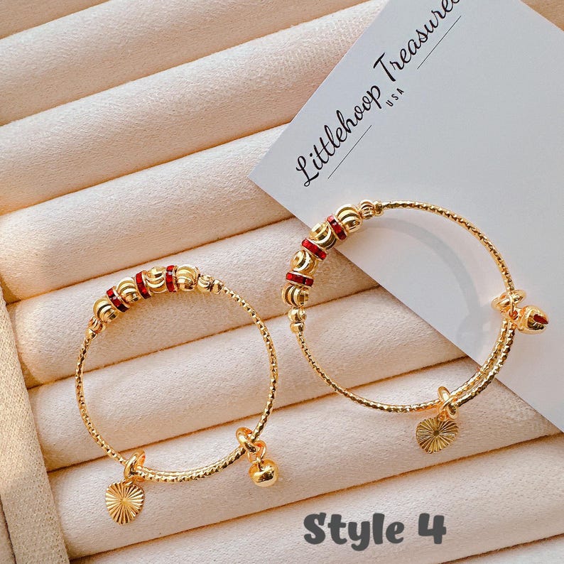 Beautiful Baby Bangles | Gold Plated Baby Bangle | Toddler Bangle ...