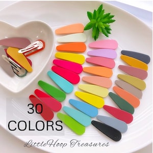 Snap Hair clip | hair clips | matte hair clips | Hair clip | Hair barette | teardrop snap clip | Acrylic Snap hair clip | acrylic Hair Clip