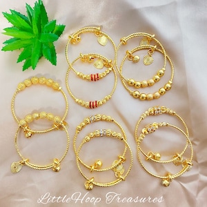 Beautiful baby bangles | gold filled baby bangle | toddler bangle | toddler bracelet |  girl bracelet | gold baby bracelet | gift for baby