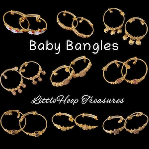 Baby bangles gold plated, girl gold bangles, girl bracelets, baby bracelets, infant bangles, baby bangle gift for baby