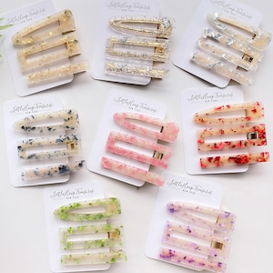 Set of Resin Hair clips | Resin Barrette set | Hairclips set | Hair accessory | Resin Hair clip | Hair Barrette | Acrylic hair clips