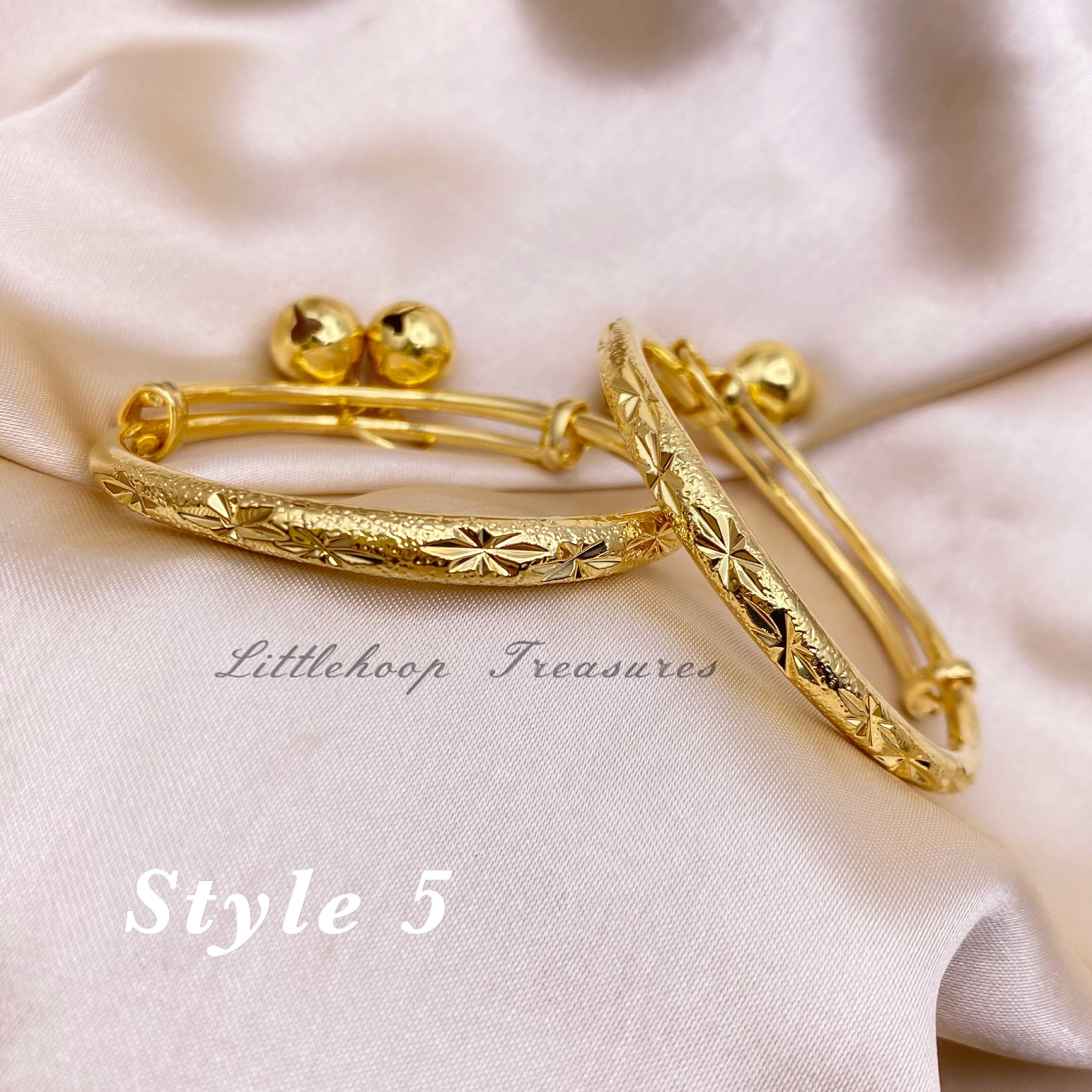 Gold bangle design for baby boy best sale
