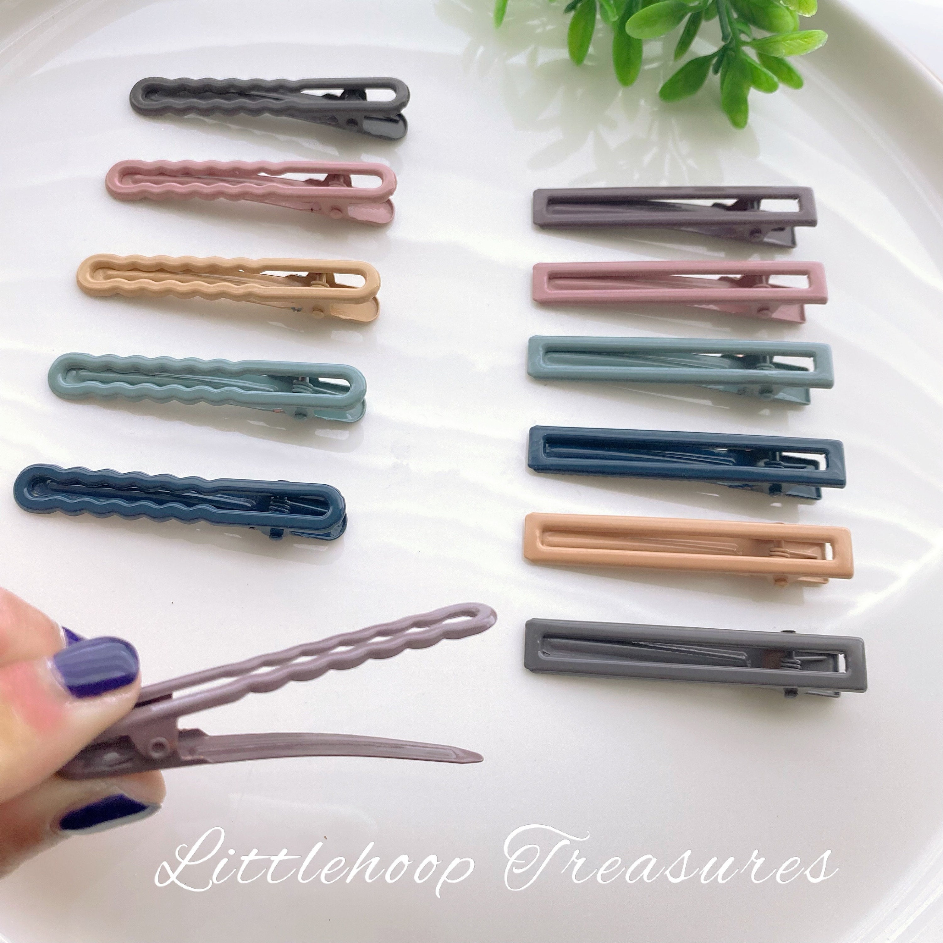 LittlehoopTreasures Matte Alligator Hair Clip | Matte Snap Hair Clip | Alligator Hair Clips | Alligator Snap Hair Clips | Matte Alligator Clip | Hair Clips