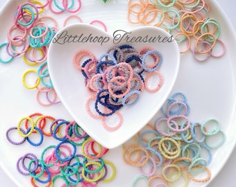 Mini lazos para el pelo de bebé / Elásticos para el pelo para bebé / Bandas para el pelo de bebé / Lazos para el pelo para cabello fino / Accesorios para el pelo de bebé / Lazos elásticos para el pelo para niños pequeños