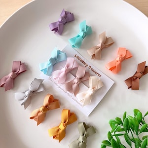 Baby hair bows for fine hair, Baby Hair bows, Baby snap clips, Hairclips for baby, Baby Ribbon hair clips, Baby and toddler Barettes