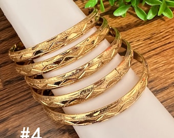 Adoyi Set Di 5 Braccialetti Con Perline Elastiche, Placcati In Oro 14K, Per Donna, Impilabili, Regolabili, Con Sacchetto Regalo - 5