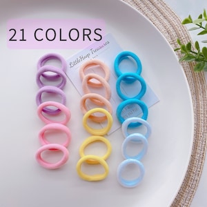 Nylon Baby Hair ties | Toddler Small Hair Band | kids hair ties | elastic Girl hair ties | girl Soft Ponytail hairties | Gift for Baby