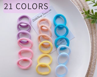 Lazos de nailon para el pelo de bebé / Bandas para el pelo pequeñas para niños pequeños / Lazos para el pelo para niños / Lazos elásticos para el pelo para niñas / Lazos suaves para el pelo para niñas / Regalo para bebé
