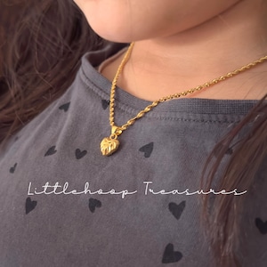 Children 22K Gold filled Chain necklace, 14” Children gold filled necklace, pendant necklace for kids, gift for baby girl chain necklace