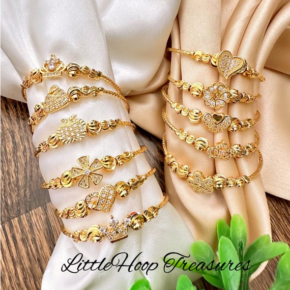 22KT Gold Link Bracelet for Children