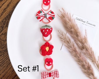 Lazos para el cabello suaves para bebés / 6 bandas para el cabello para bebés y niños pequeños / Lazos elásticos suaves para el cabello / Lindos accesorios para el cabello / Regalo para niña / Lazo para el cabello con cola de caballo