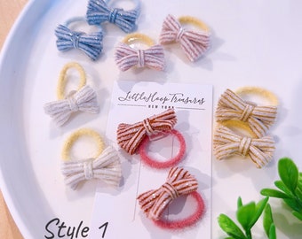Baby Haargummis | Haargummis für Kinder | Baby Haarband | Baby elastische Haargummis | Baby Soft Haarbänder | Geschenk für Baby | Pferdeschwanz Haarschleife