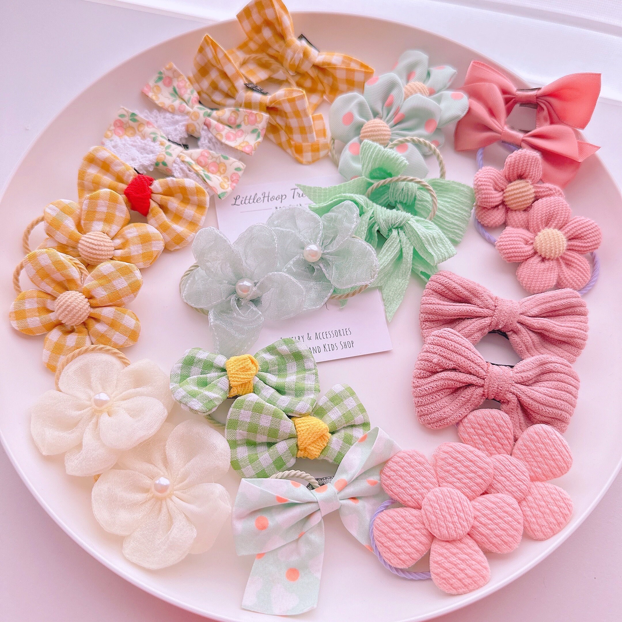 50 Pack Small Mini Hair Ties – Elastic Ponytail Holders For Girls, Baby, Multicolor, Eco-Friendly