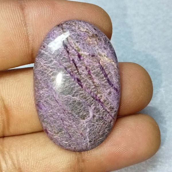 Purple Stichtite Gemstone Natural Purple Stichtite Cabochons For Jewelry Making 27 Cts. 33X22X6 MM