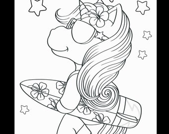 Unicorn Coloring Pages For Iinstant Download Printable Unicorn With Wings Fun Unicorn Coloring Pages